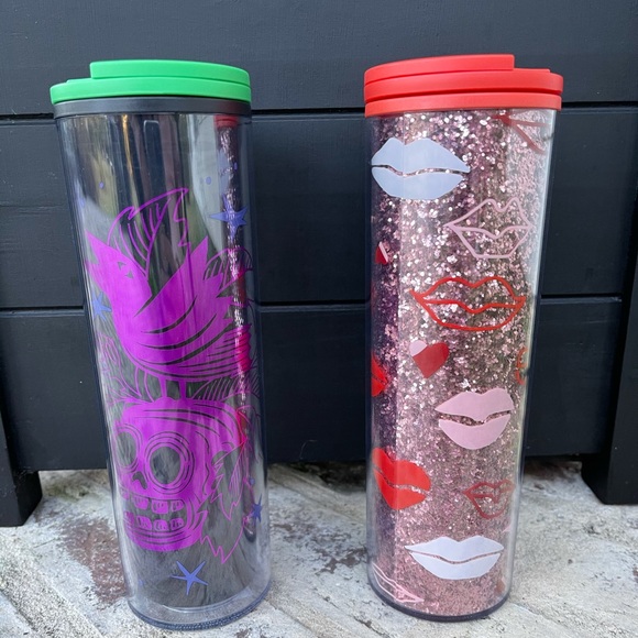 Starbucks Halloween and Valentines Tumblers